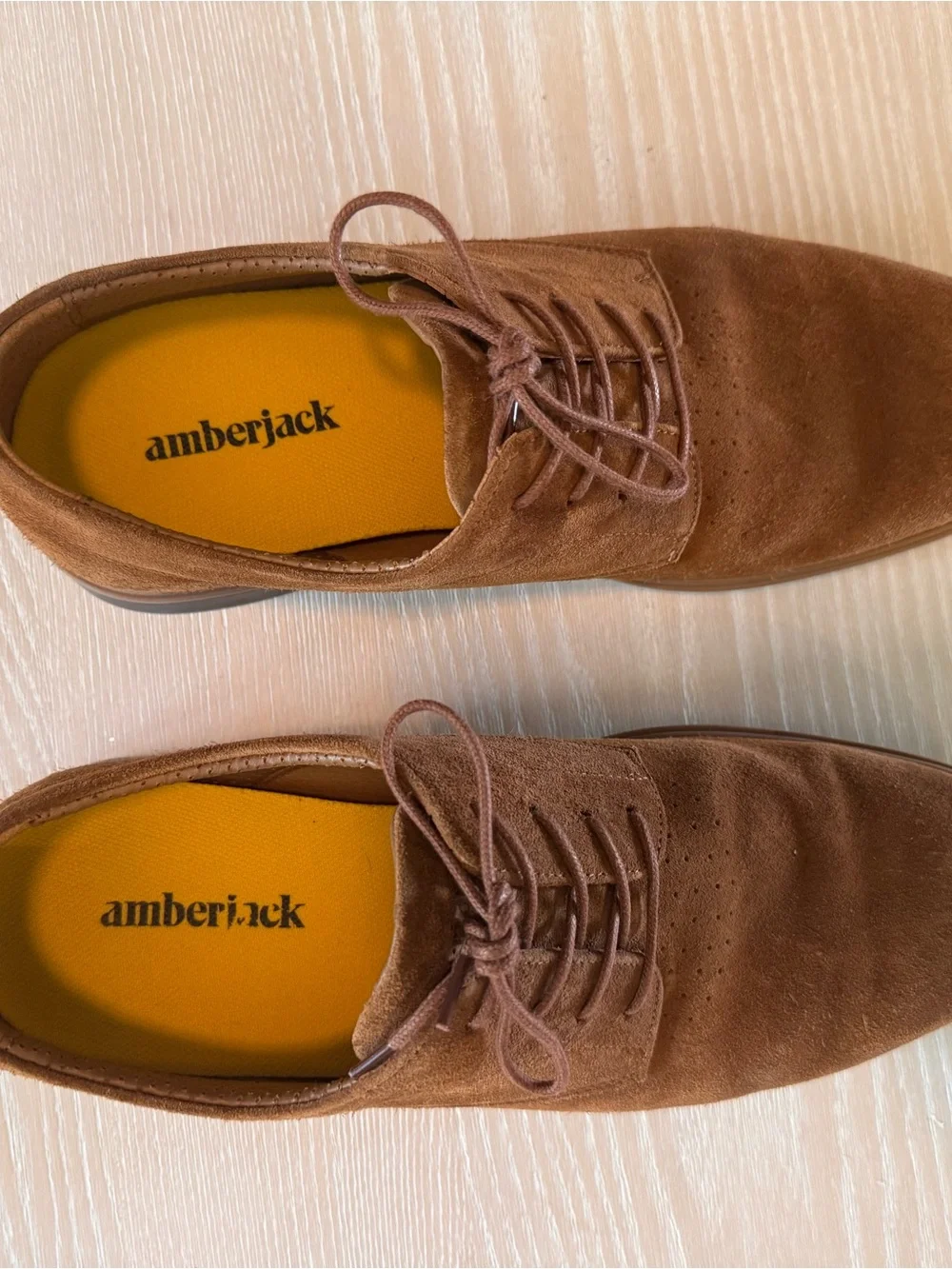 Men's Brown Suede Lace-Up Dress Shoes